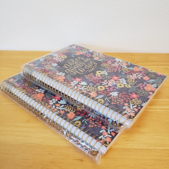 Bloom Daily Planner Bound To Do Book, Floral Dots (Set of 2) - Picture 3 of 9